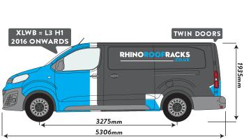 Dispatch 2016 onwards XLWB Twin Rear Doors 