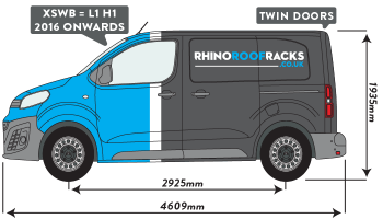 Dispatch 2016 onwards XSWB Twin Rear Doors 