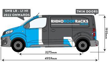 Scudo 2022 on SWB Low Roof Twin Rear Doors