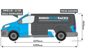 Scudo 2022 on LWB Low Roof Twin Rear Doors