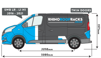 Talento 2016 - 2021 SWB Low Roof Twin Rear Doors