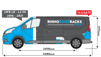 Talento 2016 - 2021 LWB Low Roof Tailgate