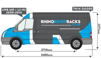 Transit 2000 to 2014 LWB Medium Roof