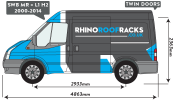 Transit 2000 to 2014 SWB Medium High Roof