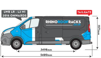 NV300 LWB Low Roof Tailgate