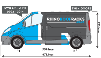 Primastar 2002 - 2014 SWB Low Roof Twin Rear Doors