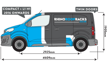 Expert 2016 onwards Compact Twin Rear Doors