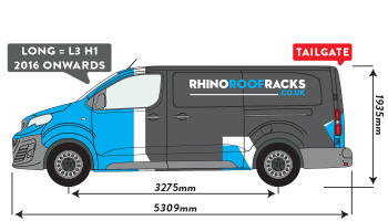 Expert 2016 onwards LWB Tailgate