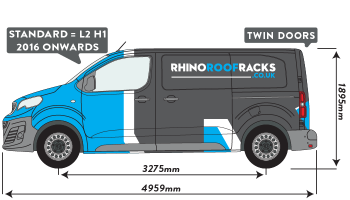 Expert 2016 onwards Standard Twin Rear Doors