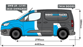 Proace City 2020 on SWB Twin Rear Doors