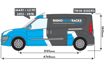 Combo 2012 - 2018 Maxi Twin Rear Doors