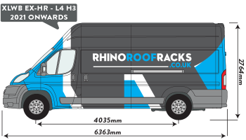 Movano 2021 onwards XLWB Extra High Roof