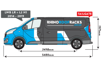 Vivaro 2014 - 2019 LWB Low Roof Tailgate