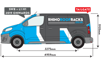 Vivaro 2019 Onwards SWB Tailgate