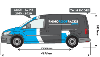 Caddy 2015 - 2020 MAXI Twin Rear Doors