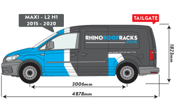 Caddy 2015 - 2020 MAXI Tailgate