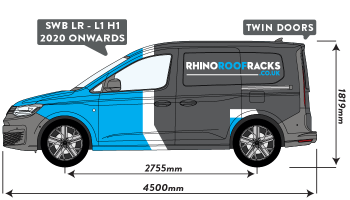 Caddy 2020 onwards SWB Twin Rear Doors