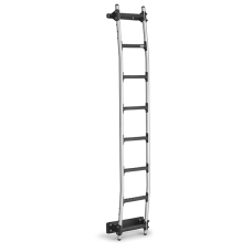 Rhino Aluminium 8 Step Rear Door Ladder - AL8-LK27 - (inc bespoke fitting kit)